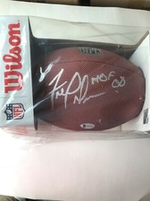Fred Dean Auto NFL Football HOF '08 Beckett Authenticated  E43914- S.F. 49ers