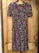 Topshop Maternity Dress Black Floral Mix Size 10