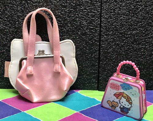 MINI MONEDERO HELLO KITTY CON ASAS, PVC ROSA Y BLANCO, ¡SANRIO 2005! - Imagen 2 de 20