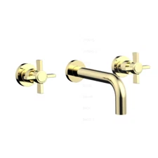 PHYLRICH D1137/003 Basic Wall Tub Set - Blade Cross Handles - NEW IN BOX