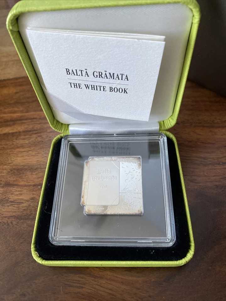 5 Euro Münze Silber Lettland 🇱🇻 Latvia The Whiteboard Book Das Weiße Buch - Bild 2 von 4