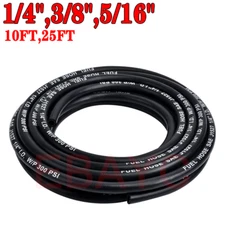 1/4" 3/8" 5/16" 10FT 25FT Marine Fuel Line Hose Type A1-15 Rubber SAE J1527