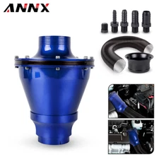 Universal 70mm Cold Air Intake System Air Filter Kit Blue Auto Car Racing