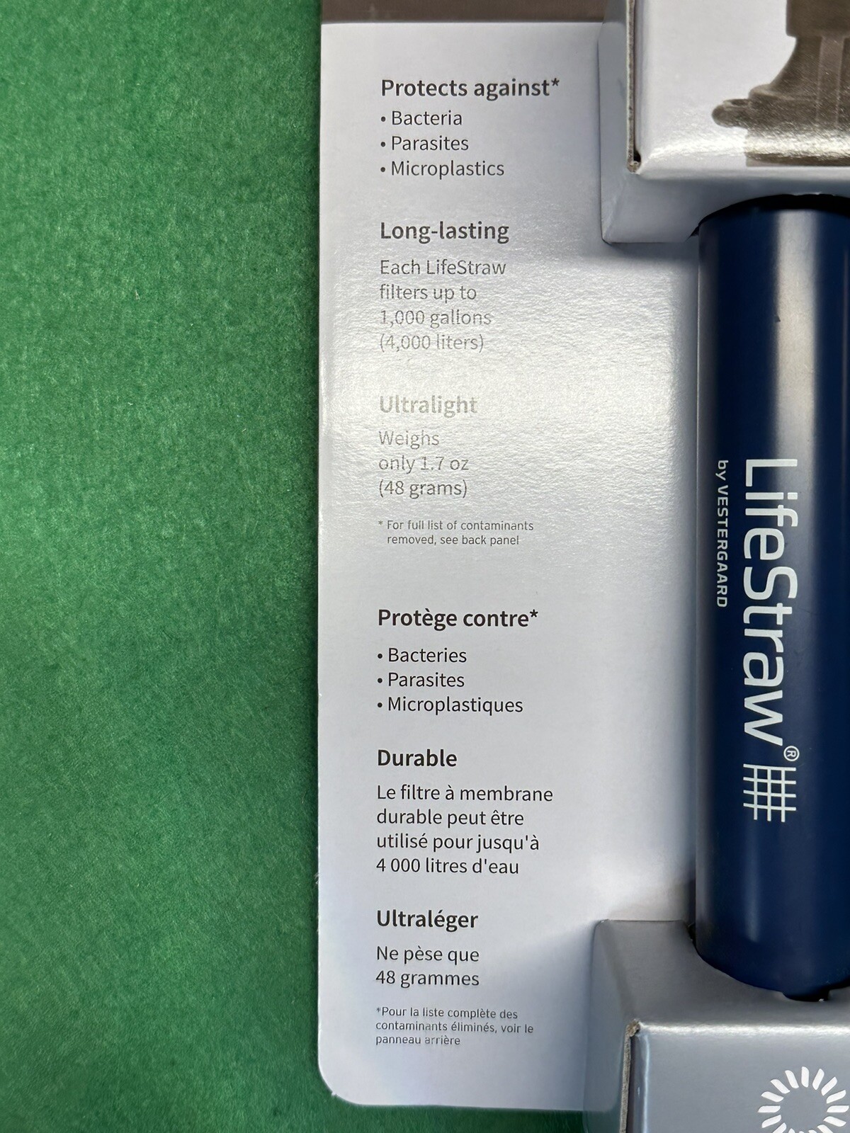4 Pack LifeStraw Personal Water Filter for Hiking, Camping, Travel, Emergency