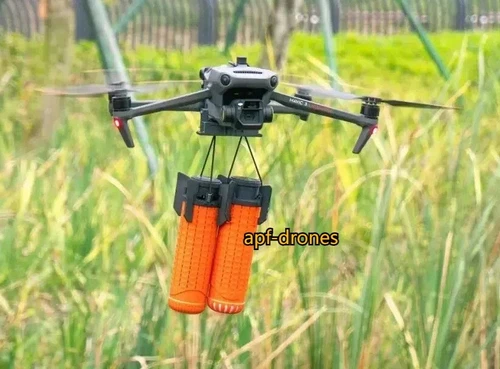 BK3 Drohne Airdrop Modul mit roten & blauen Warnleuchten für DJI Mavic 3T/3E - Bild 7 von 7