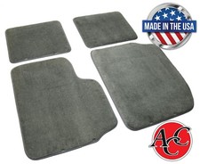 New ACC 4-PC Dark Gray Floor Mat Set For 87-95 Jeep Wrangler YJ Carpet USA Made