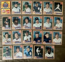 1985 Topps Wendys/Coca-Cola Detroit Tigers Complete Set- 23 Baseball Cards Mint!