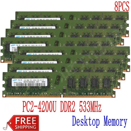 16GB 8GB 4GB 2GB DDR2 533 667 800MHz PC2 Desktop RAM Memory New For Samsung LOT - Picture 20 of 27