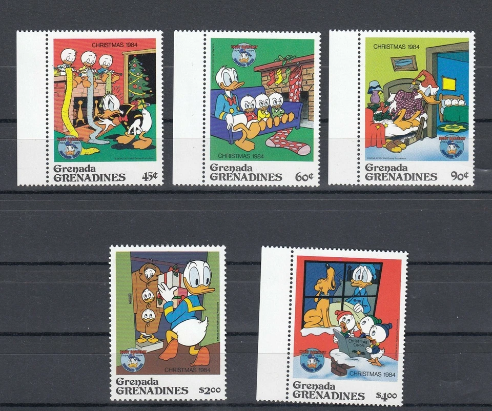 TIMBRE STAMP 5 GRENADINES GRENADE Y&T#557-61 BD DISNEY NEUF**/MNH-MINT 1984 ~D50 - Photo 1/1