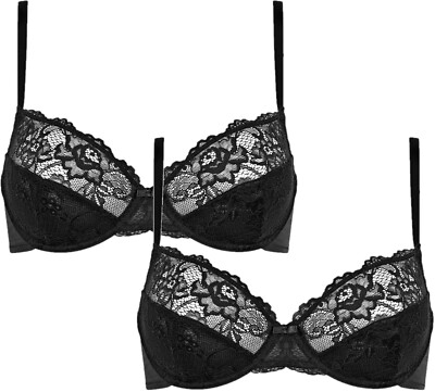 Triumph BHs UVP 60,00   2x Tempting Lace W BH mit Bügel 80C 80 C schwarz Set