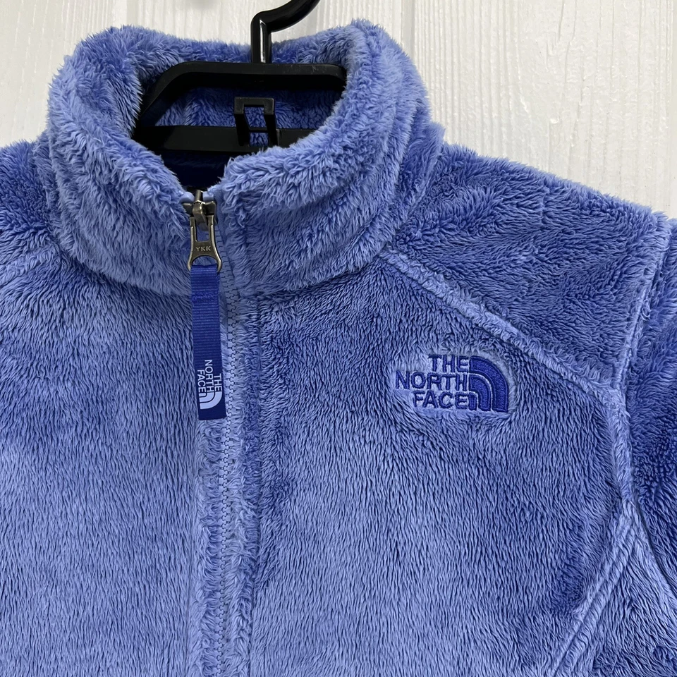 Jaqueta macia The North Face para meninas Osito azul com zíper longa tamanho G/G (14-16) - Imagem 2 de 4