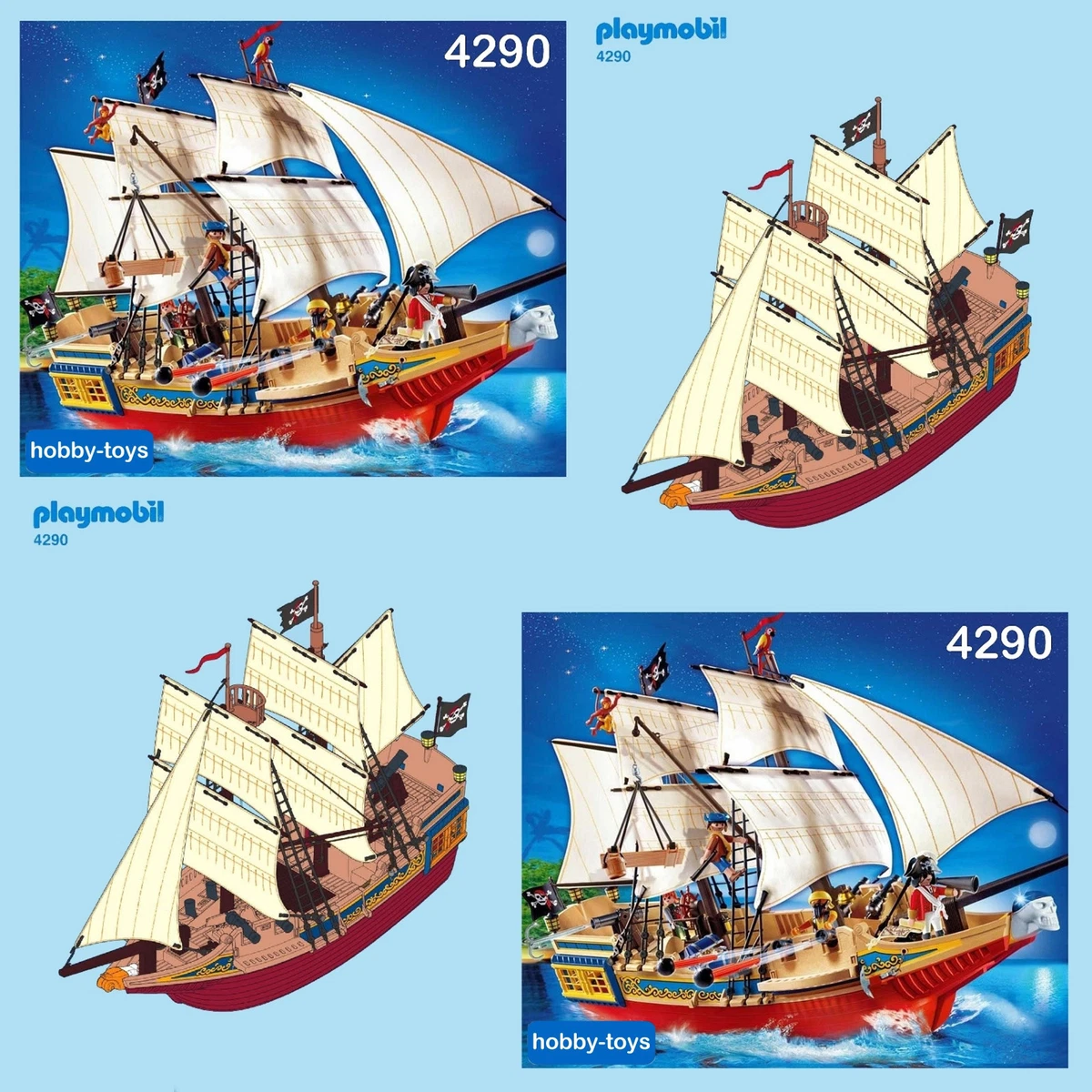 dramatiker Muligt Vælge PLAYMOBIL ** PIRATE SHIP 4290 / 4292 / 4293 * Spares * SPARE PARTS SERVICE  * | eBay