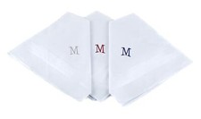 Monogrammed Handkerchiefs for Men - Soft Hankies for Men  Great Monogrammed ...