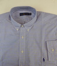 Polo Ralph Lauren Long Sleeve Check Plaid Poplin 100 Cotton Shirt 110 NWT Pony