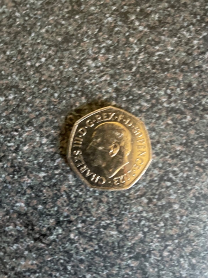 2023 50p COIN KING CHARLES Ill CORONATION UNCROWNED HEAD RARE BUNC eBay