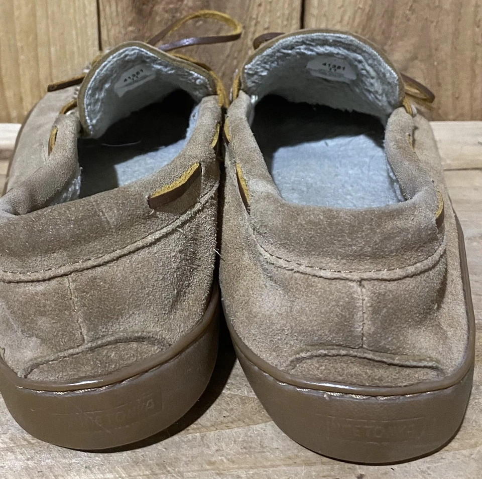 Zapatillas mocasín con suela de goma Minnetonka talla 11 gamuza para mujer Foto 4 de 4