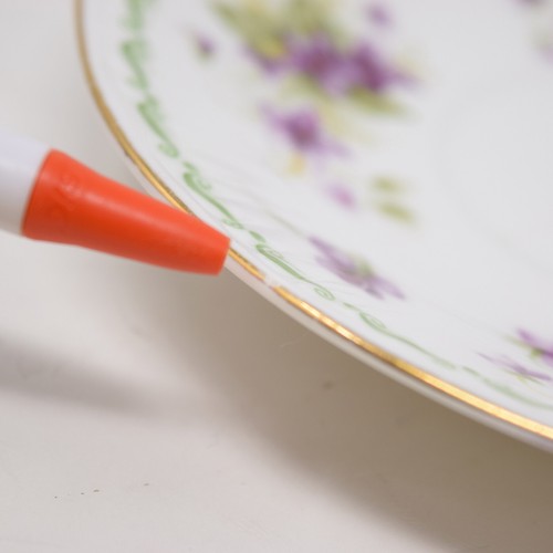 Rosina Queens Saucer Bone China Special Flowers Violets February England Floral - Picture 10 of 14