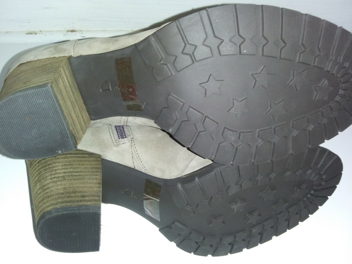 Clark’s distressed slate grey ankle motorcycle boots with buckle. Size zip. 9 Clarks Biker Black Boots for Women for sale | eBay main image 3