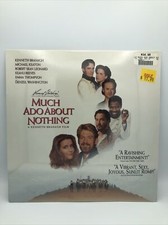 1993 Much Ado About Nothing Laserdisc w/Kenneth Branagh Michael Keaton - NOS
