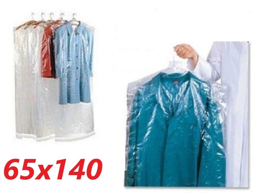 HomeClean copriabiti Antipolvere Trasparenti con Cerniera 60x120cm(6pcs