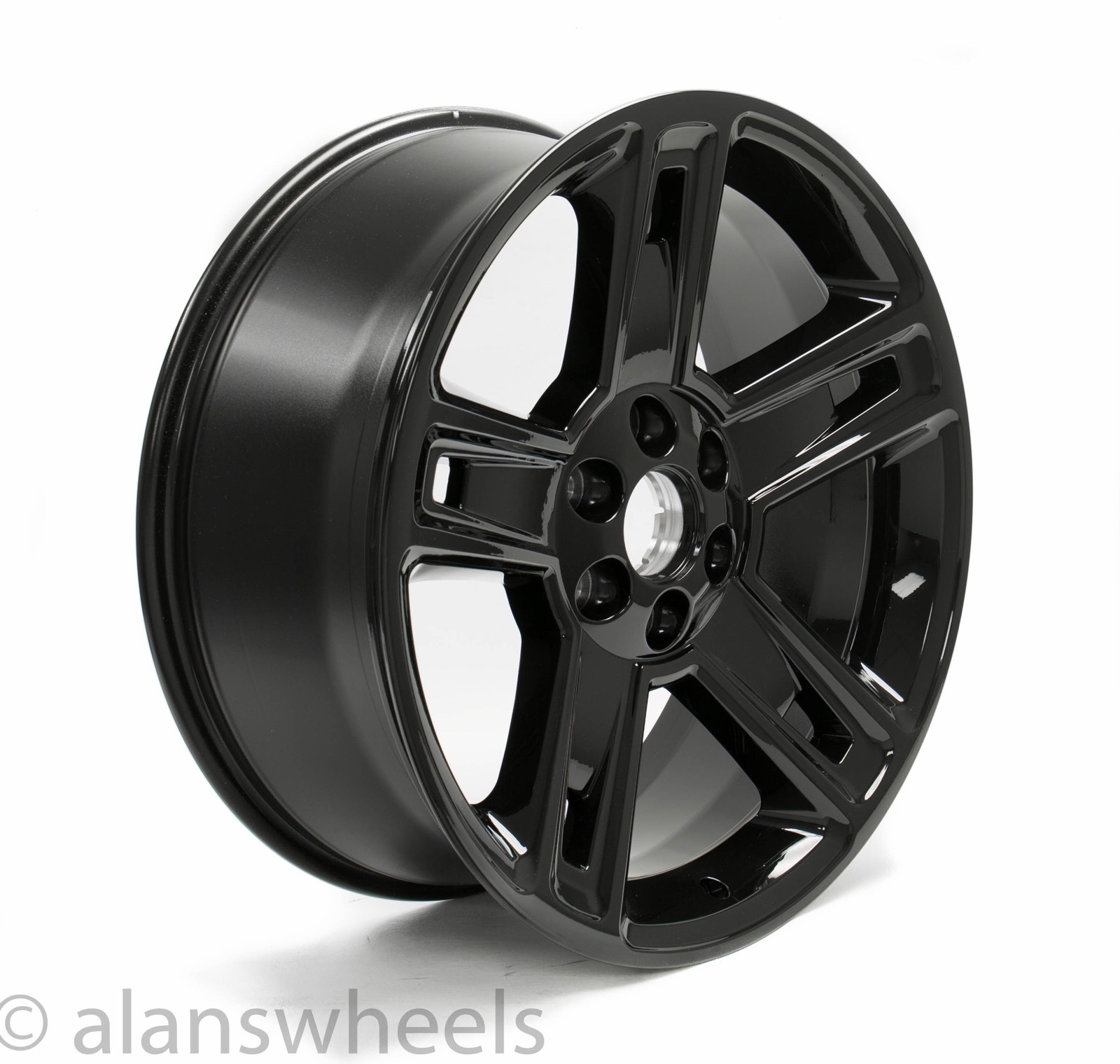 4 NEW GMC Sierra Yukon Denali Black 22” Wheels Rims Lug Nuts Free