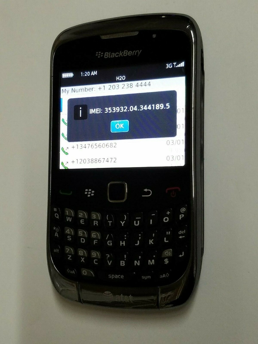 Blackberry Curve 9300 Phone For Prepaid At&t H20 Prepaid