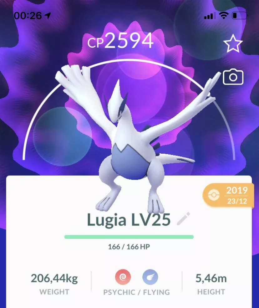 Lugia Pokemon Trade Go