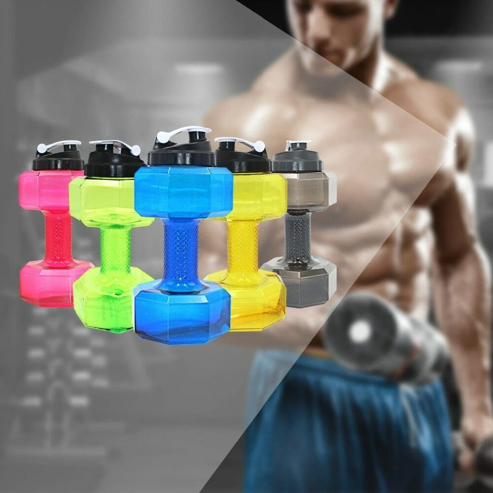 Botella de Agua Mancuerna Dumbbell Water Bottle For Gym Fitness Sports  Outdoor