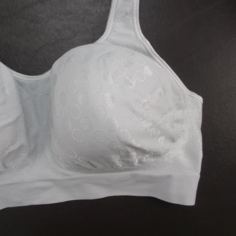 Bali Bra Size XL Gray Wireless Adjustable Clasp Back - Image 4 of 4