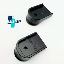 2 Magazine Base Plate Finger Extension for Glock Gen 1-5 9MM .40 .357 SIG Black