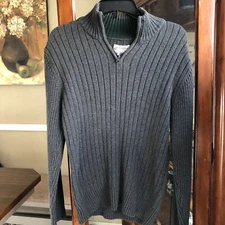 American Rag Mens Mock Turtleneck 1/4 Zip Sweater Size L