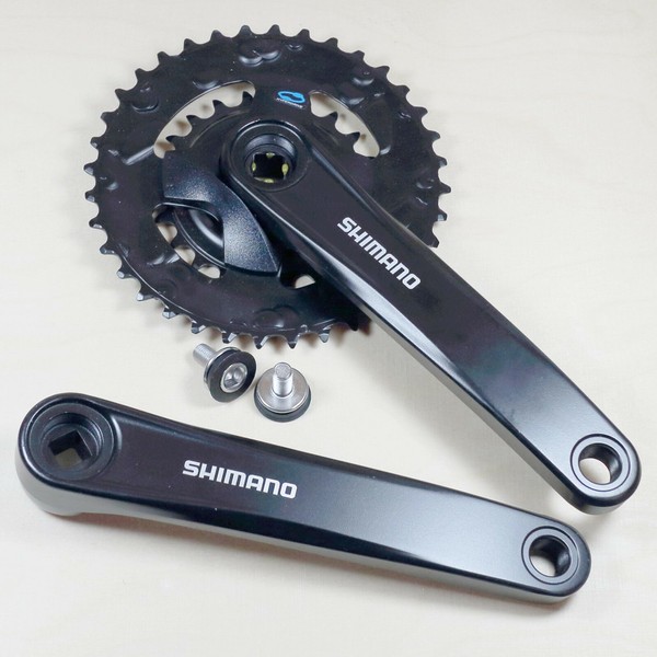 Shimano FC-M315-2 2-Fach Kurbel 36 22 ZäHne 7 8 Fach KurbelläNge 175 Mm Schwarz-image