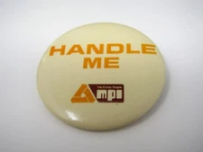 MPI Pin Button: Handle Me The Printer People Vintage