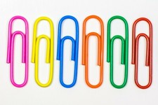 100 Pieces Paper Clips Box     Multicolor Home Office School Paper Clip 28 mm