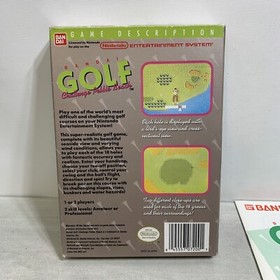 Bandai Golf Challenge Pebble Beach Nintendo NES CIB Complete In Box VERY CLEAN!!