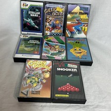 Commodore 64 C64 Games Bundle X8 Includes Stellar Wars Motor Mania Crazy Ballon