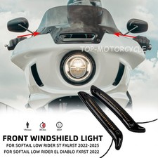 For Harley Softail Low Rider ST FXLRST 2022-2025 Front Windshield Turn Lights