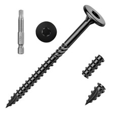 Apalie 25PCS 14 x 4 Inch Lag Screws Structural Wood 4 14x4", Black