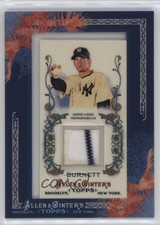 2011 Topps Allen & Ginter's Framed Mini Relics AJ Burnett #AGR-AJB 7k8