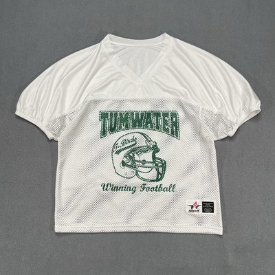 Alleson Athletic Mens Mesh Jersey White Medium Practice Sports Football