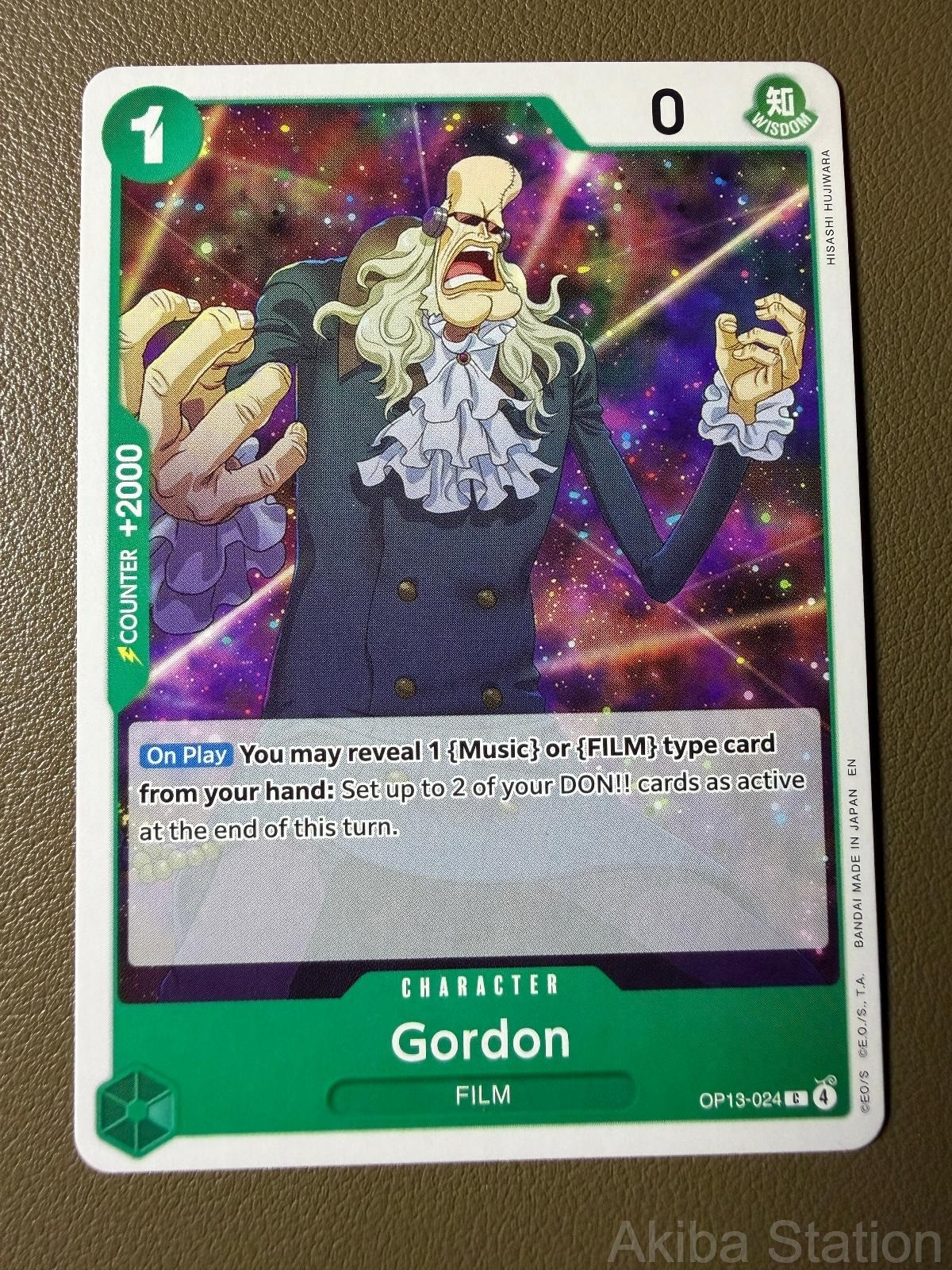 GORDON OP13-024 CARRYING ON HIS WILL ONE PIECE NM
