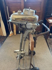 Vintage Evinrude Sportwin Outboard Motor 1940 3.3 Hp Complete 