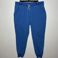 Figs Zamora Jogger Scrub Pants Royal Blue Size Large Technical Collection