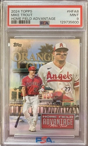 2024 Topps Series 1 Mike Trout Home Field Advantage SSP PSA 9 MINT 🔥