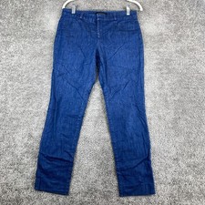 Banana Republic Sloan Straight Leg Stretch Denim Jeans Women's 4 Blue Mid Rise