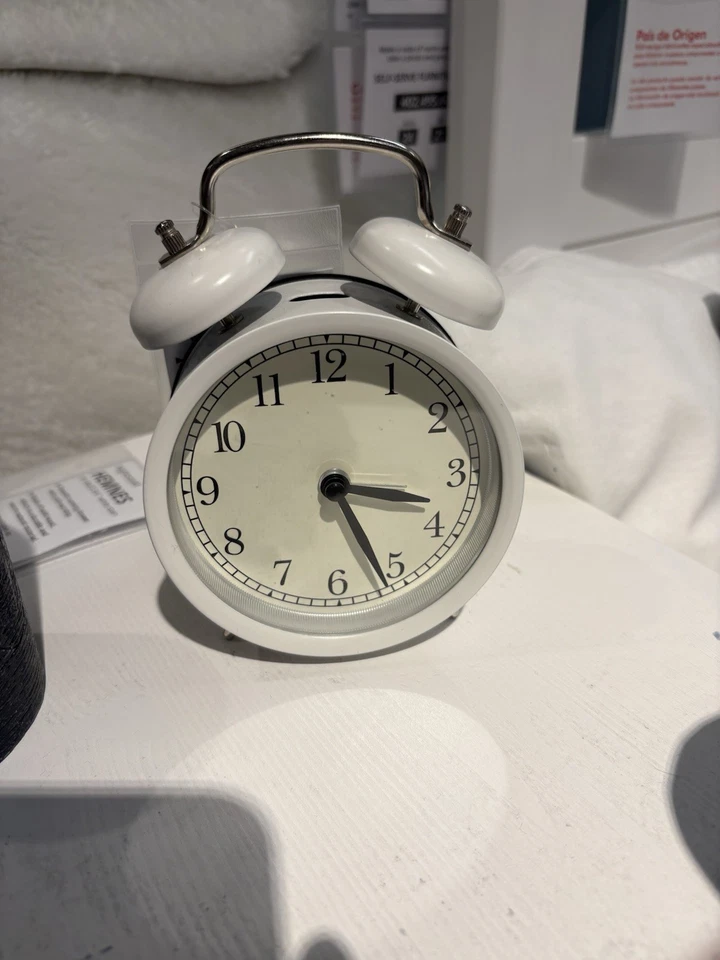 Ikea DEKAD Alarm Clock White Desk Wake Up Morning Clock NEW Sealed - Image 2 of 3