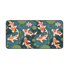 Koi Fish XL Desk Mat Japanese Aesthetic Desk Pad Mouse Pad for Office, Gaming