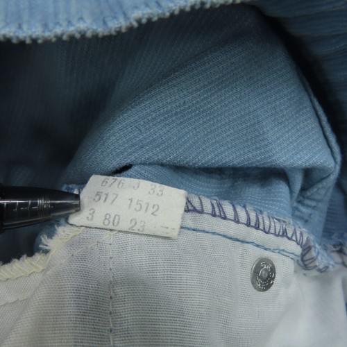 Vintage Levis 517 Corduroy Jeans Mens 32x33 Light Blue Bootcut Made USA 80s - Picture 11 of 11