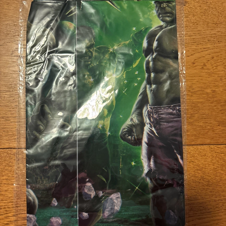 全新 Incredible Hulk 生日派对 长方形 塑料 桌布 54x84 — 第 3/4 张图片
