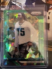 2018 Panini Prizm - Rookie Autographs Josh Sweat #RA-JS Green Crystal Prizm /75